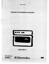 Electrolux EOB852W User manual