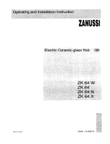 Zanussi ZK64B User manual
