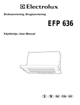 Electrolux EFP636K/SK User manual