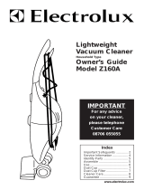 Electrolux Z166A User manual