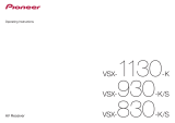 Pioneer VSX-1130 User manual