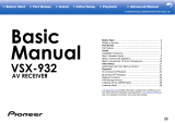 Pioneer VSX-932 User manual