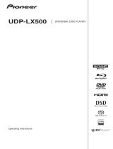 Pioneer UDP-LX500 User manual