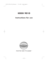 KitchenAid KRDD 9010 User guide