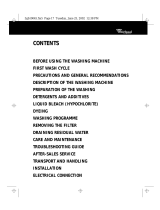 Whirlpool FL 5053 User guide