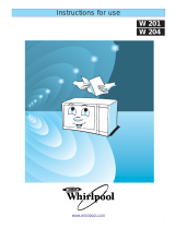 Whirlpool AMW 201/Alu Owner's manual