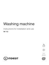 Indesit W 113 (UK) User guide