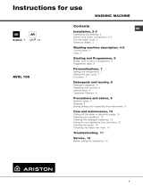 Indesit AVXL 105 (EO) User guide