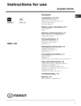Indesit WIDL 126 (UK) User manual