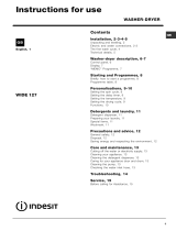 Indesit WIDE 127 (UK) User manual