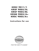 KitchenAid KRSM 9005/A+ User guide
