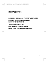 Whirlpool FRAA36AF20/2 User guide