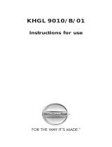 KitchenAid KHGL9010B User guide
