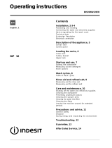 Indesit DIF 16 UK User guide