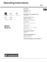 Indesit NRA 640 X Operating instructions