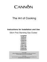 Whirlpool 50cm Free Standing Gas Cooker C50GKW User guide