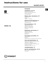 Indesit WIDXE 146 (UK) User guide