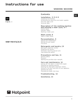 Hotpoint WMF740 /G/A/K User manual