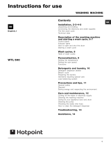 Hotpoint WTL 500 P (UK) User guide