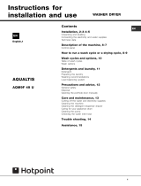 Hotpoint AQM8F 49 U (UK) /V User guide