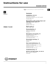 Indesit PWDC 7143 W (UK) User manual