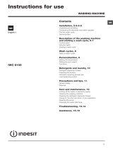 Indesit IWC 6105 (UK) User guide