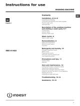 Indesit IWD 61450 (UK) User guide