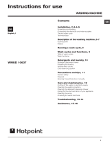 Hotpoint WMUD 10637P UK User guide