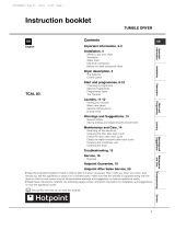 Hotpoint TCAL 83C G/Z (UK) User guide
