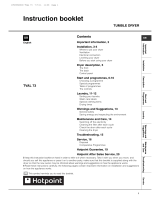 Hotpoint TVAL 73C P/Z (UK) User guide