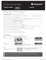 Hotpoint TVEM 70 User manual