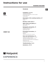 Hotpoint WMEF 923P UK User guide