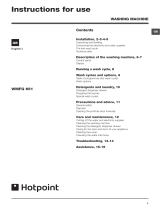 Hotpoint WMFG 651P UK User guide