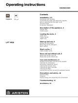 Hotpoint LFT M16 A TW.R User guide