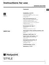 Hotpoint WMYF 842 User manual