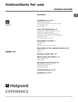 Hotpoint WMEF 641 User manual