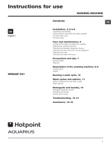 Hotpoint WMAQF 641P UK User guide