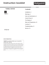 Hotpoint FTCF 87B GG (UK) User guide