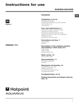 Hotpoint WMAQC 741P UK User guide