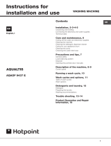 Hotpoint AQAOF 9437 E UK User guide