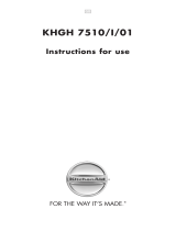 KitchenAid KHGH 7510/I/01 User guide