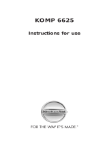 KitchenAid KOMP 6625/IX User guide