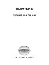 KitchenAid KMCE 3610 IX User guide