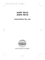 KitchenAid KHPS 9010/I User guide