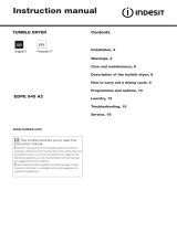 Indesit EDPE 945 A2 ECO (EU) User manual