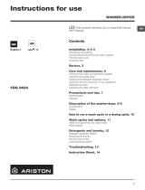 Ariston FDG 9620BS EX 60HZ Daily Reference Guide