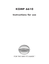 KitchenAid KOMP 6610/IX User guide
