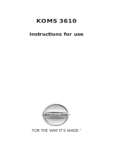 KitchenAid KOMS 3610 IX User guide