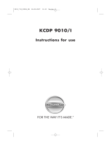 KitchenAid KCDP 9010/I Owner's manual