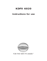 Whirlpool KDFX 6020 Owner's manual